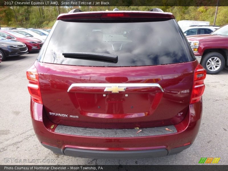 Siren Red Tintcoat / Jet Black 2017 Chevrolet Equinox LT AWD