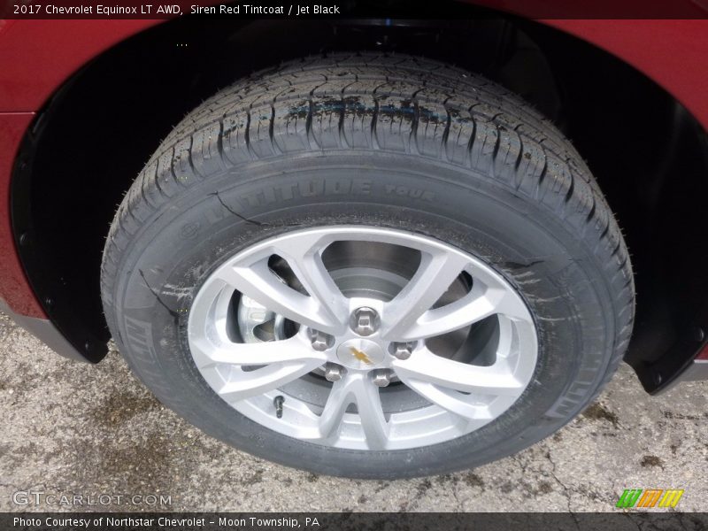 Siren Red Tintcoat / Jet Black 2017 Chevrolet Equinox LT AWD