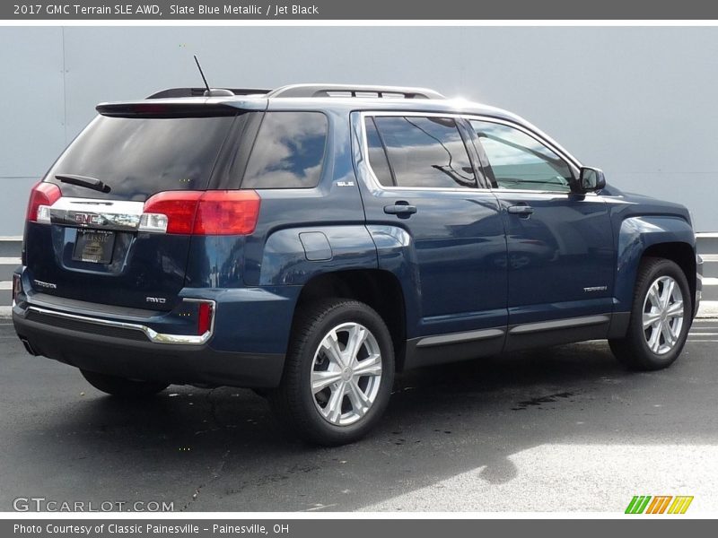 Slate Blue Metallic / Jet Black 2017 GMC Terrain SLE AWD