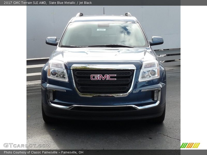 Slate Blue Metallic / Jet Black 2017 GMC Terrain SLE AWD