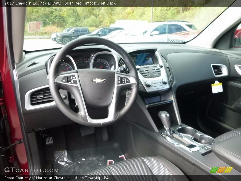 Siren Red Tintcoat / Jet Black 2017 Chevrolet Equinox LT AWD