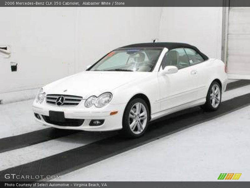 Alabaster White / Stone 2006 Mercedes-Benz CLK 350 Cabriolet