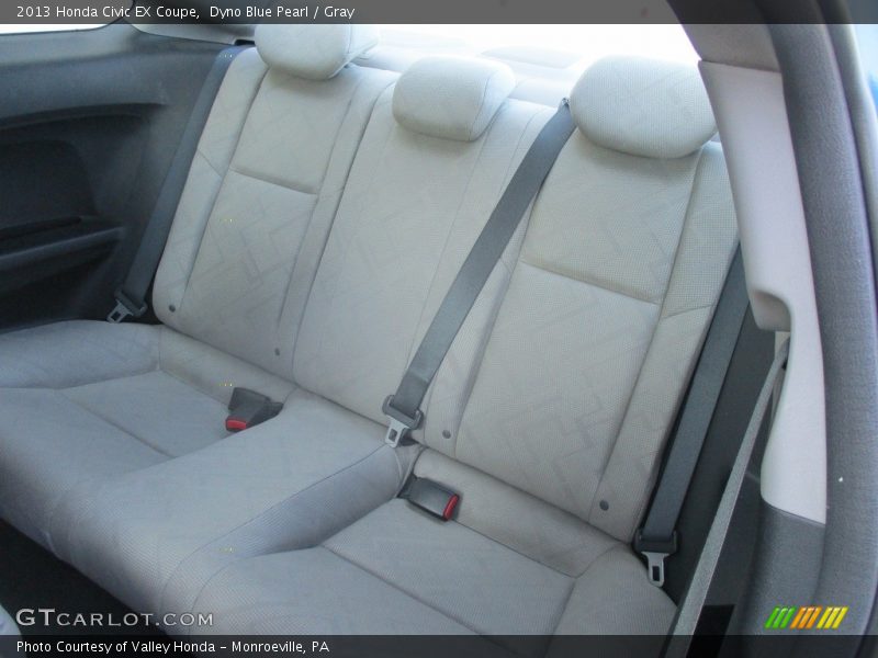 Dyno Blue Pearl / Gray 2013 Honda Civic EX Coupe