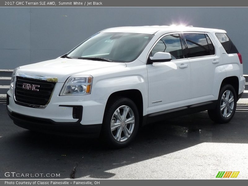 Summit White / Jet Black 2017 GMC Terrain SLE AWD