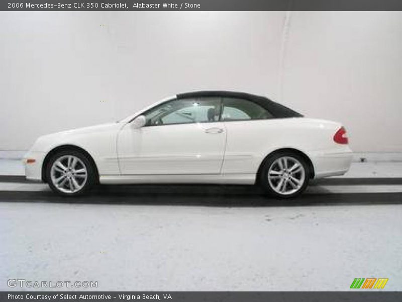 Alabaster White / Stone 2006 Mercedes-Benz CLK 350 Cabriolet