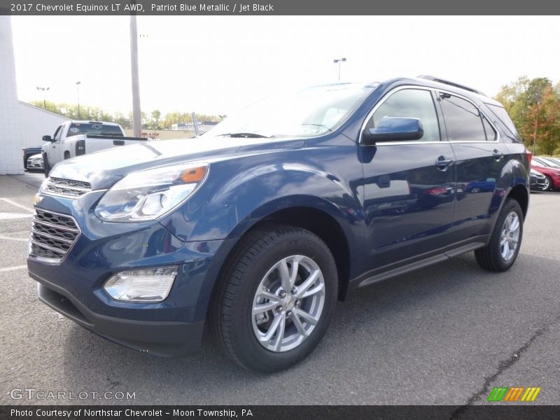 Patriot Blue Metallic / Jet Black 2017 Chevrolet Equinox LT AWD