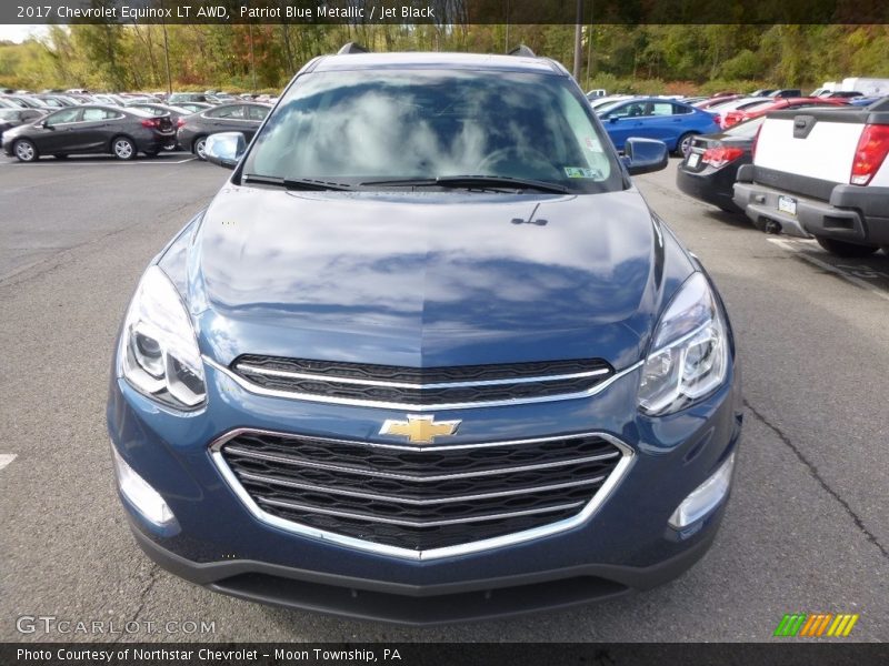 Patriot Blue Metallic / Jet Black 2017 Chevrolet Equinox LT AWD