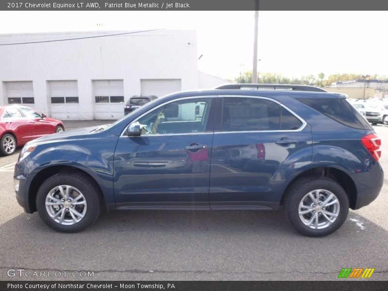 Patriot Blue Metallic / Jet Black 2017 Chevrolet Equinox LT AWD