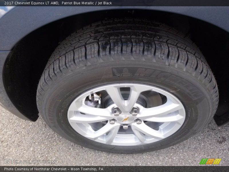 Patriot Blue Metallic / Jet Black 2017 Chevrolet Equinox LT AWD