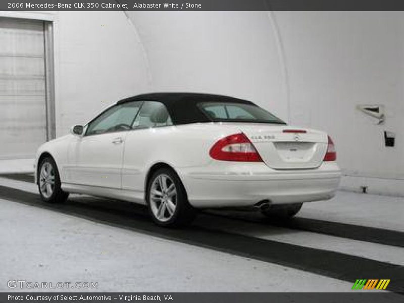 Alabaster White / Stone 2006 Mercedes-Benz CLK 350 Cabriolet