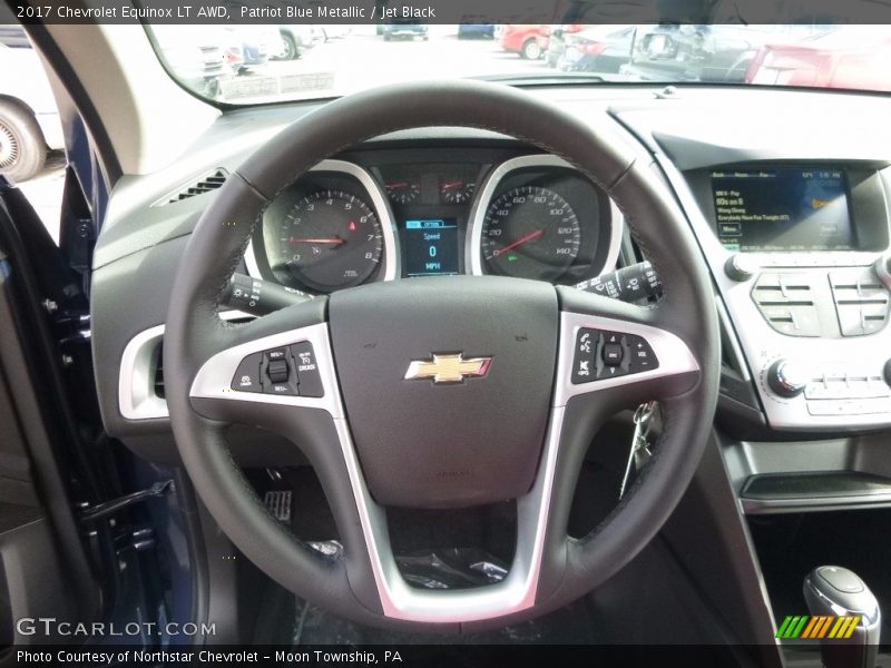 Patriot Blue Metallic / Jet Black 2017 Chevrolet Equinox LT AWD