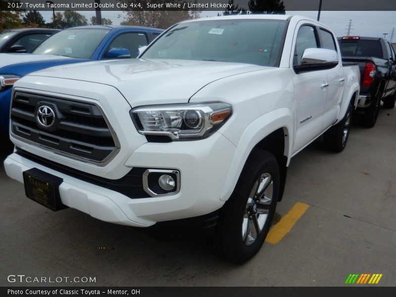 Super White / Limited Hickory 2017 Toyota Tacoma Limited Double Cab 4x4
