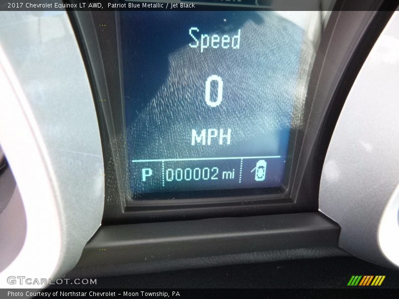 Patriot Blue Metallic / Jet Black 2017 Chevrolet Equinox LT AWD