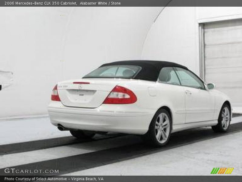 Alabaster White / Stone 2006 Mercedes-Benz CLK 350 Cabriolet