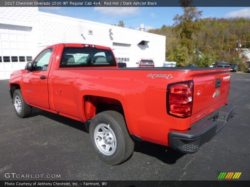 Red Hot / Dark Ash/Jet Black 2017 Chevrolet Silverado 1500 WT Regular Cab 4x4