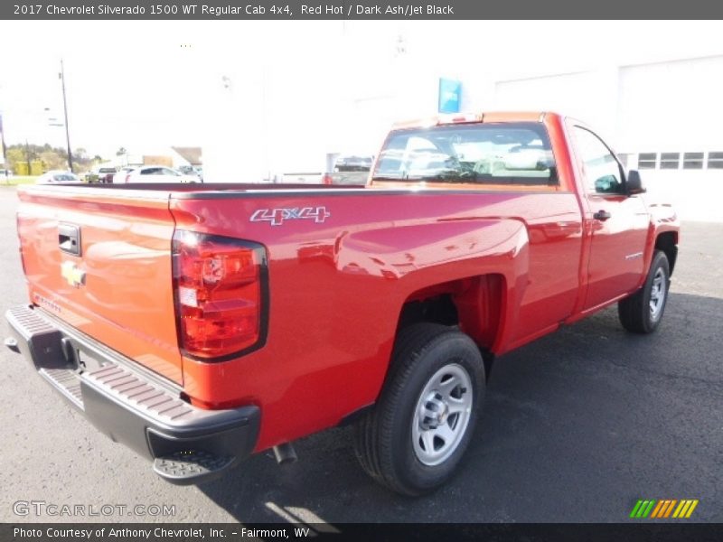 Red Hot / Dark Ash/Jet Black 2017 Chevrolet Silverado 1500 WT Regular Cab 4x4