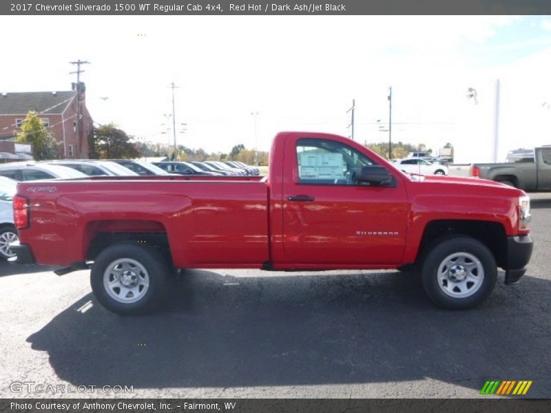 Red Hot / Dark Ash/Jet Black 2017 Chevrolet Silverado 1500 WT Regular Cab 4x4