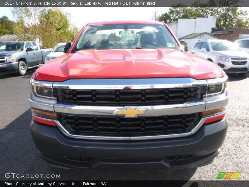 Red Hot / Dark Ash/Jet Black 2017 Chevrolet Silverado 1500 WT Regular Cab 4x4