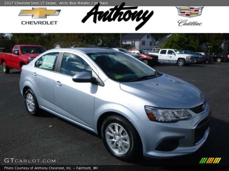 Arctic Blue Metallic / Jet Black 2017 Chevrolet Sonic LT Sedan