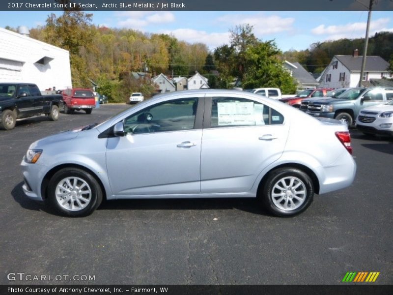 Arctic Blue Metallic / Jet Black 2017 Chevrolet Sonic LT Sedan