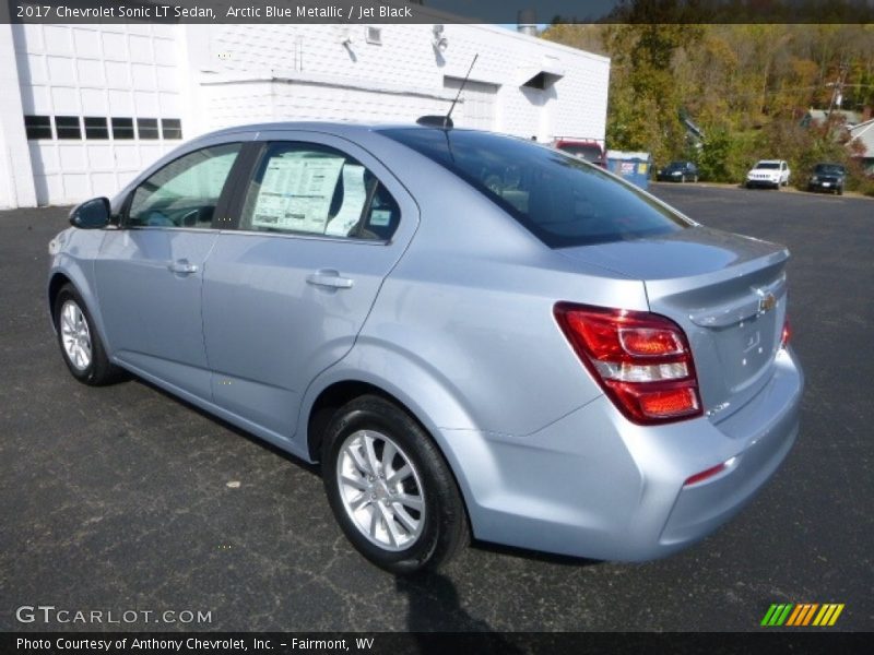 Arctic Blue Metallic / Jet Black 2017 Chevrolet Sonic LT Sedan