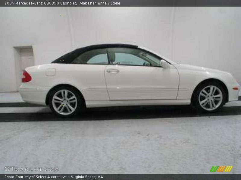 Alabaster White / Stone 2006 Mercedes-Benz CLK 350 Cabriolet