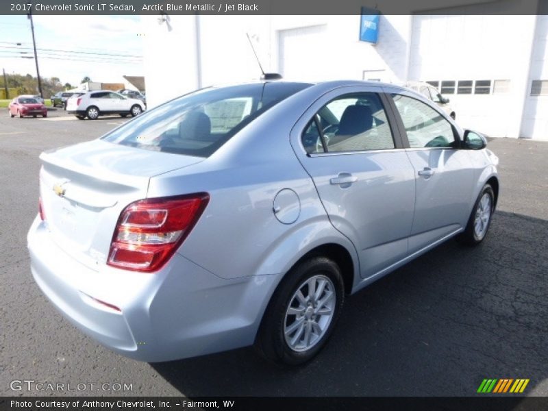 Arctic Blue Metallic / Jet Black 2017 Chevrolet Sonic LT Sedan