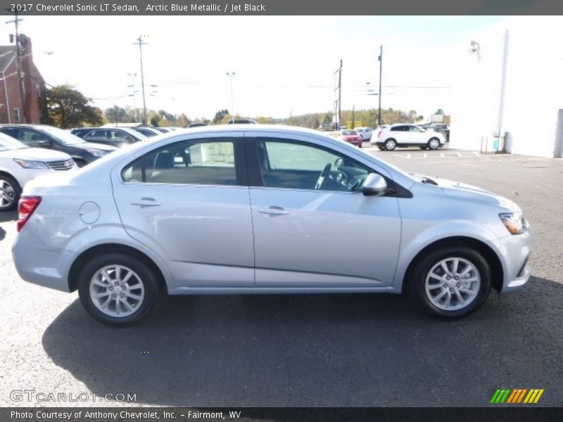 Arctic Blue Metallic / Jet Black 2017 Chevrolet Sonic LT Sedan