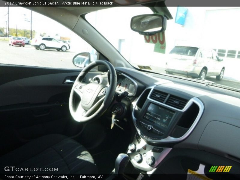 Arctic Blue Metallic / Jet Black 2017 Chevrolet Sonic LT Sedan
