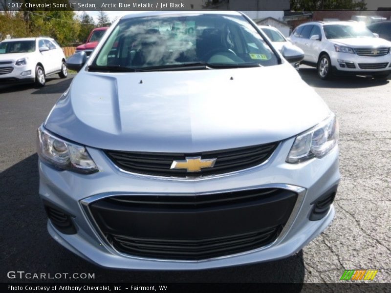 Arctic Blue Metallic / Jet Black 2017 Chevrolet Sonic LT Sedan