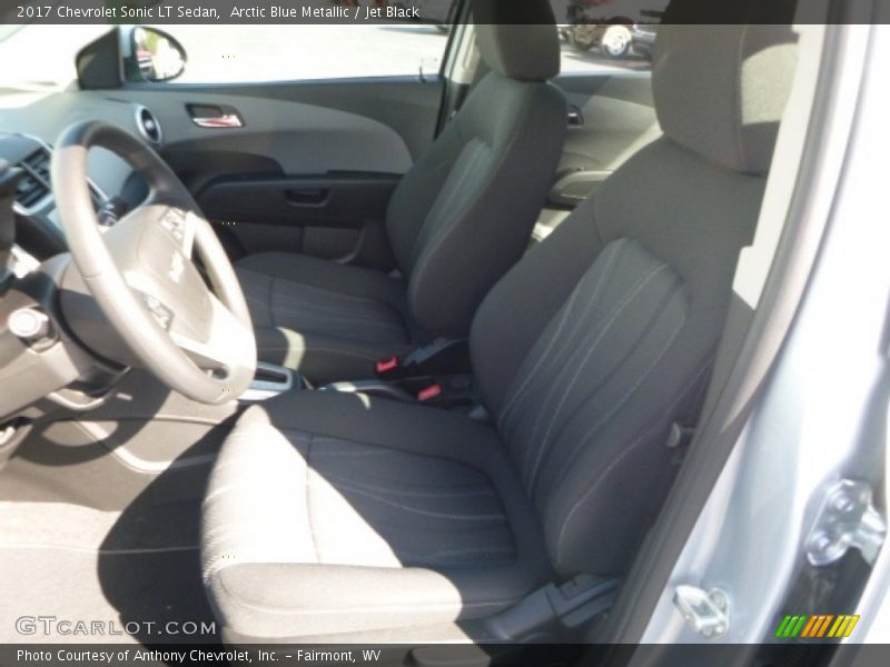 Arctic Blue Metallic / Jet Black 2017 Chevrolet Sonic LT Sedan