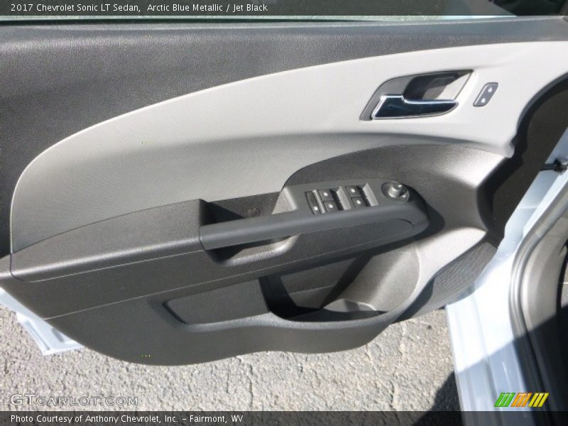 Arctic Blue Metallic / Jet Black 2017 Chevrolet Sonic LT Sedan