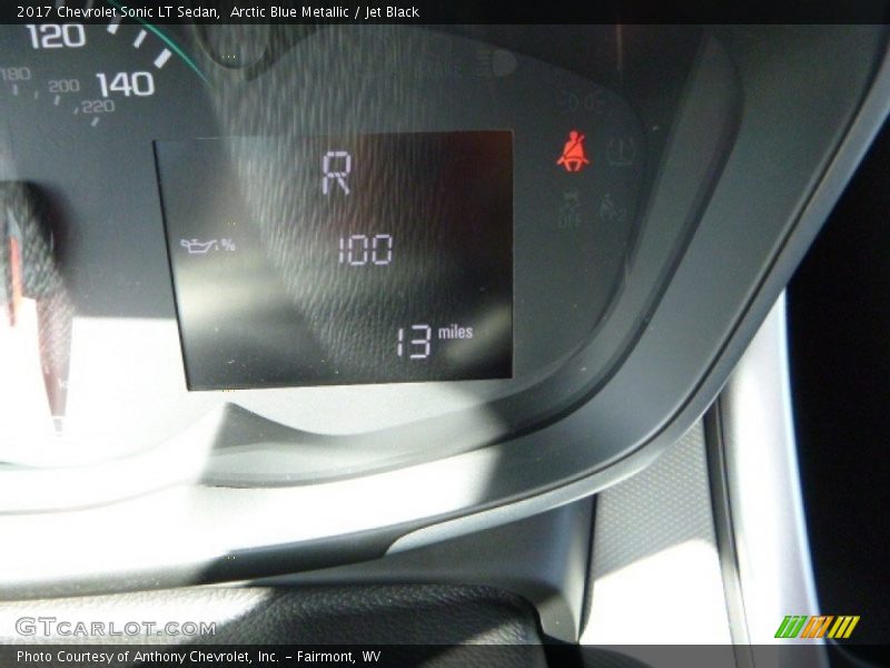 Arctic Blue Metallic / Jet Black 2017 Chevrolet Sonic LT Sedan