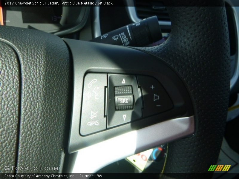 Arctic Blue Metallic / Jet Black 2017 Chevrolet Sonic LT Sedan