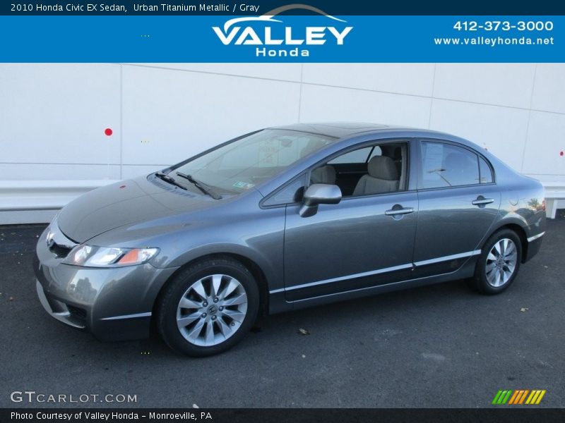 Urban Titanium Metallic / Gray 2010 Honda Civic EX Sedan