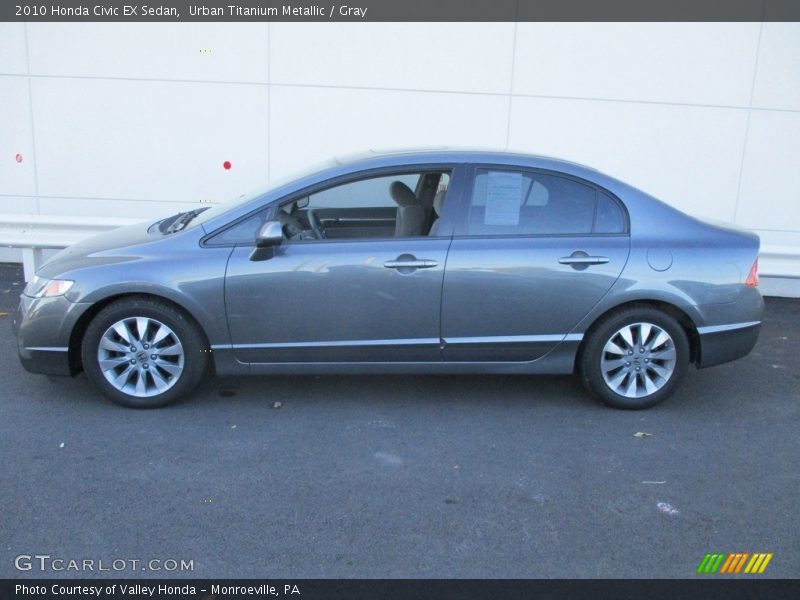 Urban Titanium Metallic / Gray 2010 Honda Civic EX Sedan