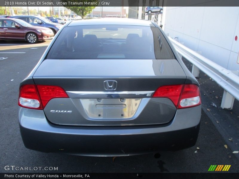 Urban Titanium Metallic / Gray 2010 Honda Civic EX Sedan