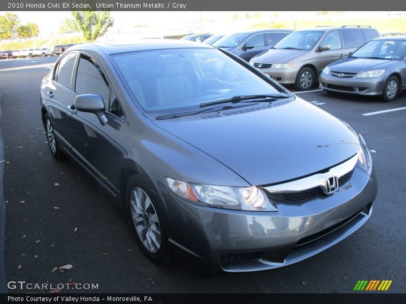 Urban Titanium Metallic / Gray 2010 Honda Civic EX Sedan