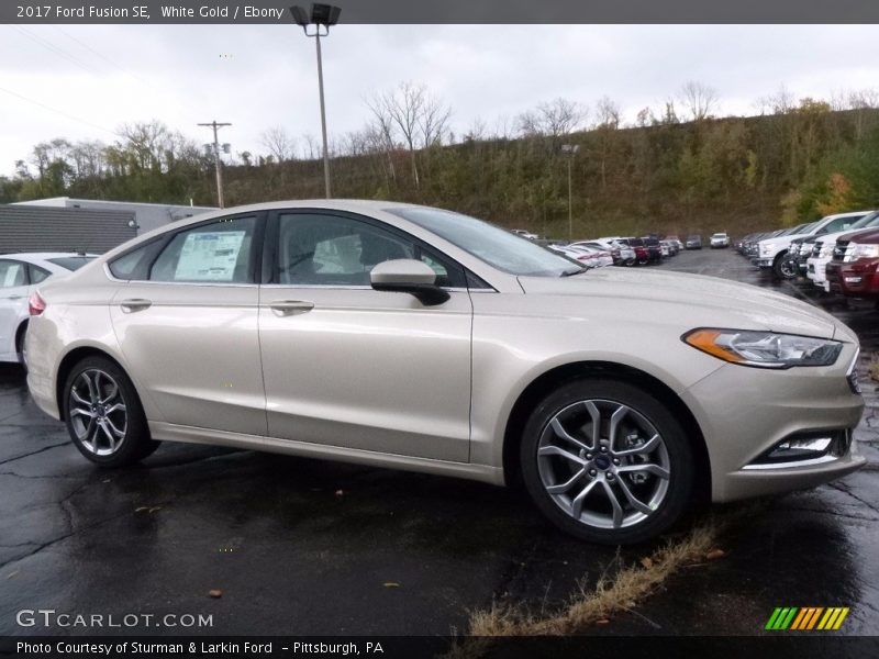White Gold / Ebony 2017 Ford Fusion SE