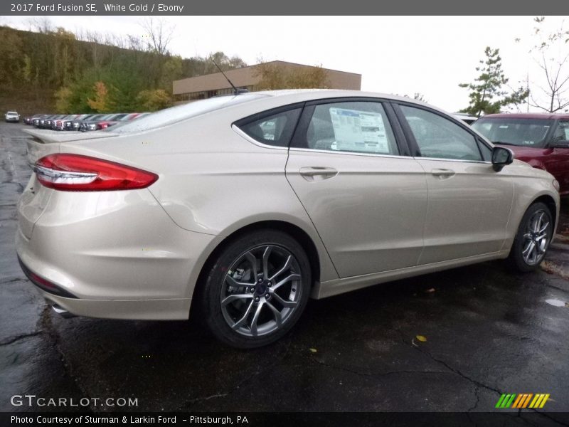 White Gold / Ebony 2017 Ford Fusion SE