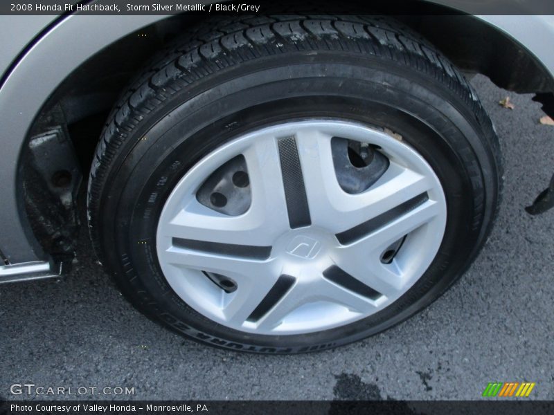 Storm Silver Metallic / Black/Grey 2008 Honda Fit Hatchback