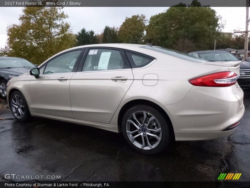 White Gold / Ebony 2017 Ford Fusion SE