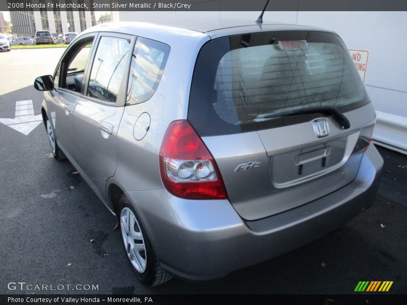 Storm Silver Metallic / Black/Grey 2008 Honda Fit Hatchback