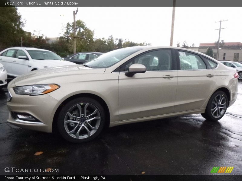 White Gold / Ebony 2017 Ford Fusion SE