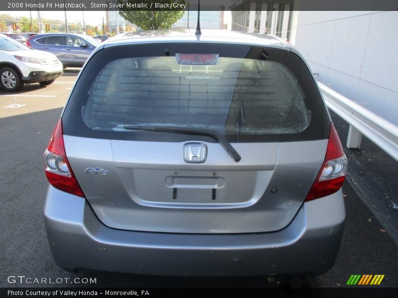 Storm Silver Metallic / Black/Grey 2008 Honda Fit Hatchback