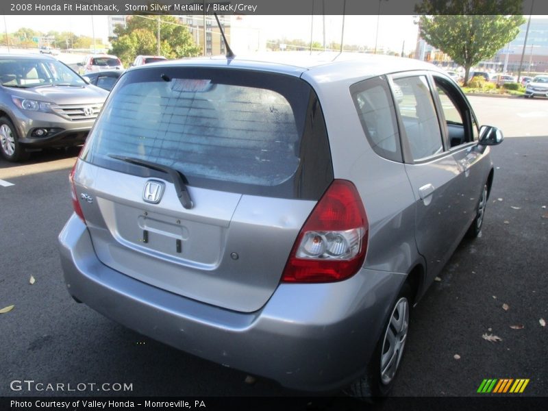 Storm Silver Metallic / Black/Grey 2008 Honda Fit Hatchback