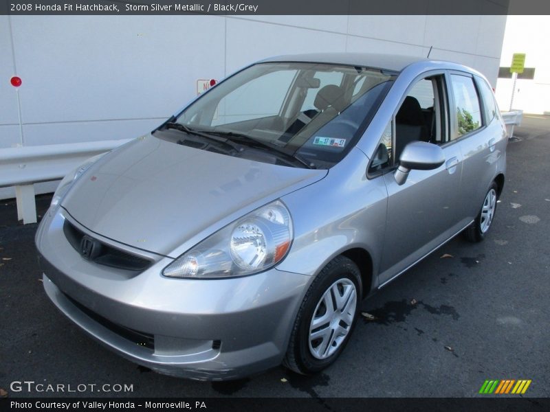 Storm Silver Metallic / Black/Grey 2008 Honda Fit Hatchback