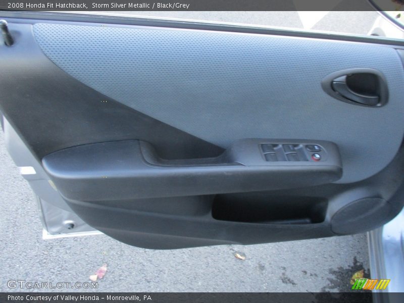 Storm Silver Metallic / Black/Grey 2008 Honda Fit Hatchback