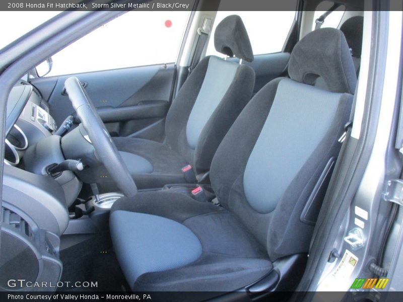 Storm Silver Metallic / Black/Grey 2008 Honda Fit Hatchback