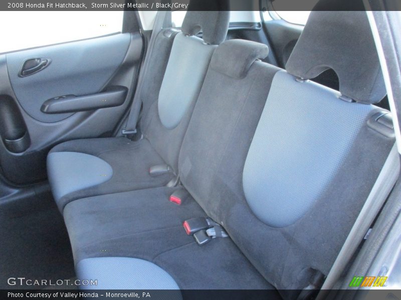Storm Silver Metallic / Black/Grey 2008 Honda Fit Hatchback